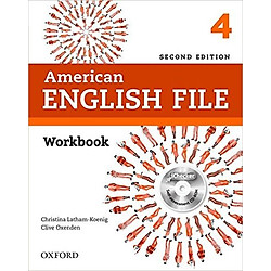 American English File (2 Ed.) 4: Workbook With IChecker – Paperback