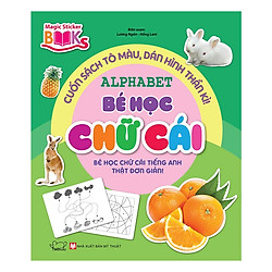 Cuốn Sách Tô Màu, Dán Hình Thần Kì – Bé Học Chữ Cái