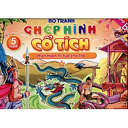 Bộ Tranh Ghép Hình Cổ Tích Phát Triển Trí Tuệ Cho Bé  (5 Tranh)