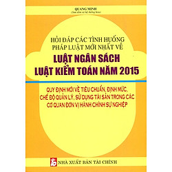 Hỏi Đáp Các Tình Huống Pháp Luật Mới Nhất Về Luật Ngân Sách Luật Kiểm Toán Năm 2015