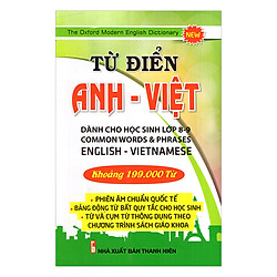 Từ Điển Anh – Việt Khoảng 199.000 Từ