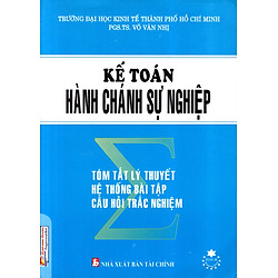 Kế Toán Hành Chánh Sự Nghiệp