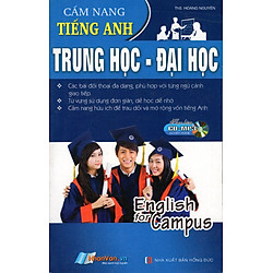 Cẩm Nang Tiếng Anh Trung Học – Đại Học (Sách Bỏ Túi) – Kèm CD
