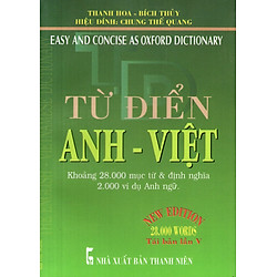 Từ Điển Anh – Việt (Khoảng 28.000 Từ) – Sách Bỏ Túi