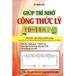 Giúp Trí Nhớ Công Thức Lý 10 – 11- 12