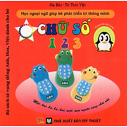 Bộ Sách Từ Vựng Tiếng Anh, Hoa, Việt Dành Cho Bé: Chữ Số 1, 2, 3