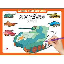 Sách Tô Màu – Thế Giới Rô Bốt Và Xe Cộ: Rô Bốt Xe Tăng