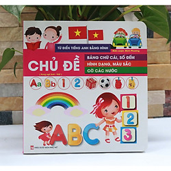 Từ Điển Tiếng Anh Bằng Hình Bảng Chữ Cái , Số Đếm Hình Dạng , Màu Sắc Cờ Các Nước