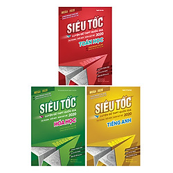 Combo 3 Cuốn Mega 2020 – Siêu Tốc Luyện Đề THPT Quốc Gia Khối D7: Toán – Hóa – Anh