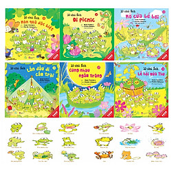 Sách Ehon – Combo 10 chú Ếch phần 3 từ tập 13 đến tập 18 gồm 6 cuốn: Món quà đặc biệt, Đi