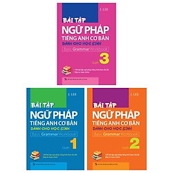 Combo Bài Tập Ngữ Pháp Tiếng Anh Cơ Bản Dành Cho Học Sinh – Quyển 1 – 2 Và 3 (Bộ 3 Quyển)