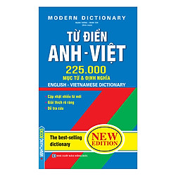 Từ Điển Anh Việt 225000 Mục Từ Và Định Nghĩa (Bìa Mềm)