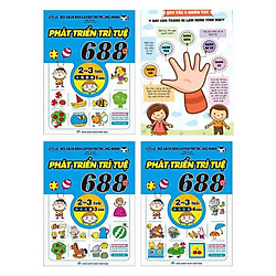 Combo 3 Cuốn 688 Câu Đố Phát Triển Trí Tuệ 2-3 Tuổi (Bộ 3Q) + Poster An Toàn Cho Con Yêu