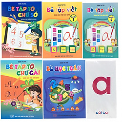 Combo 5 cuốn chuẩn bị cho bé vào lớp 1 (tặng kèm bộ thẻ học chữ số và chữ cái)