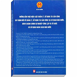 Hướng Dẫn Thực Hiện Luật Quản Lý, Sử Dụng Tài Sản Công – Quy Định Mới Về Quản Lý, Sử Dụng Tài Sản Công