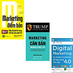 Combo 3 Cuốn sách : Marketing Điểm Bán + Marketing Căn Bản + Digital Marketing – Xu Hướng