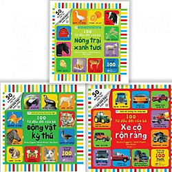 Combo 100 từ đầu đời của bé nông trại xanh tươi +100 từ đầu đời  của bé động vật kỳ thú +
