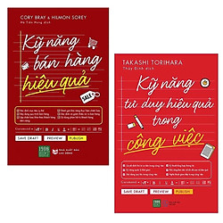 Combo Nâng Cao Chất Lượng Công Việc: Kỹ Năng Bán Hàng Hiệu Quả + Kỹ Năng Tư Duy Hiệu Quả