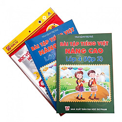 Combo Bài tập Tiếng Việt nâng cao lớp 4 + tập bọc nilon sách vở