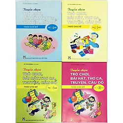 Combo Tuyển Chọn Trò Chơi Bài Hát Thơ Ca Truyện Câu Đố Theo Chủ Đề (tặng kèm 1 tẩy như hình)