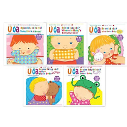 Combo Sách Ú Òa (Sách lật song ngữ Anh – Việt) – Trọn bộ 5 cuốn – Dành cho trẻ từ 1-5+ tuổi (tặng kèm 1 tẩy hình thú như hình)
