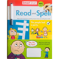 SMART START READ AND SPELL 16PP WIPE CLEAN WITH PEN