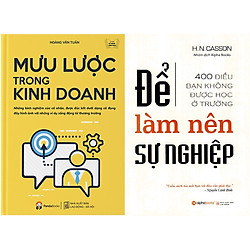 Combo 2 Cuốn: Mưu Lược Trong Kinh Doanh + Để Làm Nên Sự Nghiệp