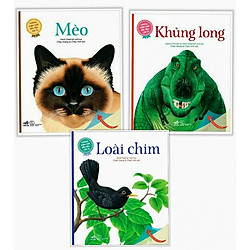 Combo 3 cuốn Những Khám Phá Đầu Tiên Của Tớ: Loài Chim + Mèo+ Khủng Long ( Tặng kèm bookm