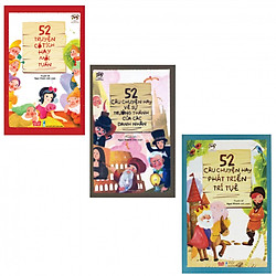 Combo 3 cuốn 52 Truyện Cổ Tích Hay cuối tuần , 52 câu chuyện hay về sự trưởng thành, 52 câu chuyện hay phát triển trí tuệ (Tặng 2 bút bi hình và 3 bookmark)