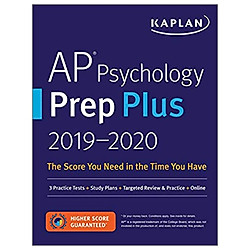 AP Psychology Prep Plus 2019-2020: 3 Practice Tests + Study Plans + Targeted Review & Pra