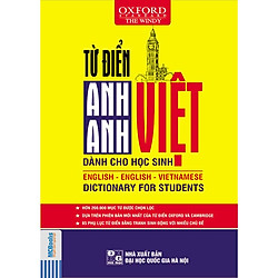 Từ điển Anh – Việt Dành Cho Học Sinh (bìa xanh vàng) Tặng 360 động từ bất quy tắc và 12 t