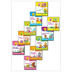 Combo Vừa Học Vừa Chơi 1-4 Tuổi: IQ – Học Ăn Học Nói (Bộ 10 Cuốn)