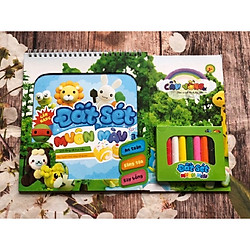 Sách – Hướng dẫn nặn Đất sét muôn mầu dành cho bé (kèm 8 thanh đất sét và book mark Giga)