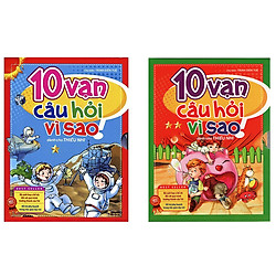 Combo 2 bộ 10 vạn câu hỏi vì sao tặng 1 thẻ flashcard bất kì