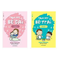 Combo sách nuôi dạy bé trai từ 0 – 6 tuổi và nuôi dạy bé gái từ 0 – 6 tuổi + Truyện song ngữ bìa mềm anh việt Robinson
