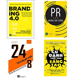 Combo Sách Hay Về Marketing Nên Đọc: Branding 4.0 + PR Và Những Lầm Tưởng + Cú Đánh Thức Tỉnh Trí Sáng Tạo + 24/8 – Để Dẫn Đầu Trong Mọi Cuộc Đua (Tặng