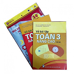 Combo Vở Bài Tập Toán Nâng Cao Lớp 3 + Tập Bọc Sách Vở