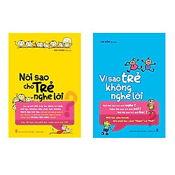 Combo sách  Nói Sao Cho Trẻ Nghe Lời và Vì Sao Trẻ Không Nghe Lời tặng 1 thẻ flashcard tr