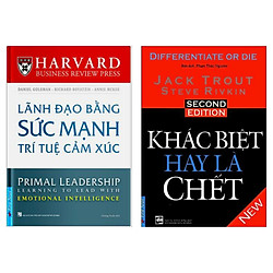 Combo Sách Kinh Tế Hấp Dẫn: Lãnh Đạo Bằng Sức Mạnh Trí Tuệ Cảm Xúc + Khác Biệt Hay Là Chế