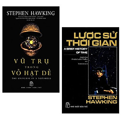 Combo Lược Sử Thời Gian + Vũ Trụ Trong Vỏ Hạt Dẻ (Bộ 2 Cuốn)