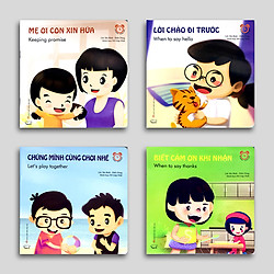 Kĩ Năng Cho Bé Trong Giao Tiếp Hàng Ngày – Song Ngữ – Bộ 4 Quyển
