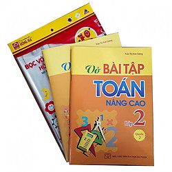 Combo Vở bài tập Toán nâng cao lớp 2 (quyển) + tập bọc sách vở