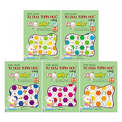 Combo Trọn Bộ 5 Cuốn Phát Triển Tư Duy Toán Học Cùng Thỏ Mặt ( To 5-6 Tuổi ) tặng kèm boo