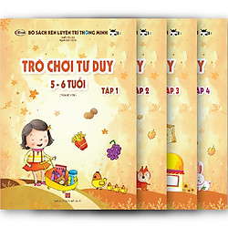 Combo trò chơi tư duy 5-6 tuổi ( trọn bộ 4 cuốn)