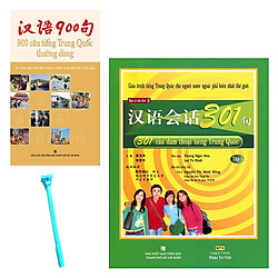 Combo 301 Câu Đàm Thoại Tiếng Trung Quốc – Tập 1 (Kèm CD) và 900 Câu Tiếng Trung Quốc Thường Dùng (Không Kèm CD) ( Tặng Kèm Viết )