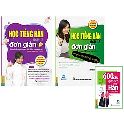 Combo 2 cuốn Học tiếng Hàn thật là đơn giản cho giao tiếp ( Tặng sách 600 câu giao tiếp t