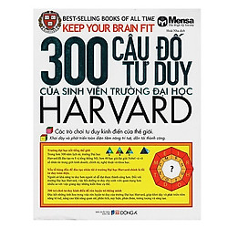 300 Câu Đố Tư Duy Của Sinh Viên Trường Đại Học Harvard Tái Bản tặng Kèm Bookmath Kẽm