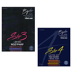 Combo Sách Học Giỏi Tiếng Anh – Big Step: Step 3 Làm Bài Ngữ Pháp + Step 4 Luyện Đề Trắc