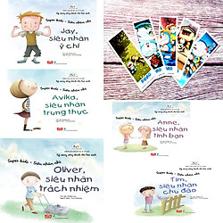 Kỹ năng sống dành cho học sinh-Siêu nhân nhí (Combo 3 Chủ đề Tình cảm-5 cuốn  Tặng kèm 01