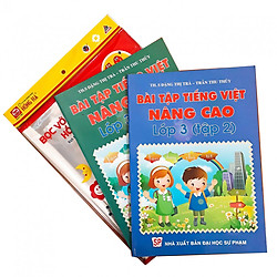 Combo Bài tập Tiếng Việt nâng cao lớp 3 + tập bọc nilon sách vở